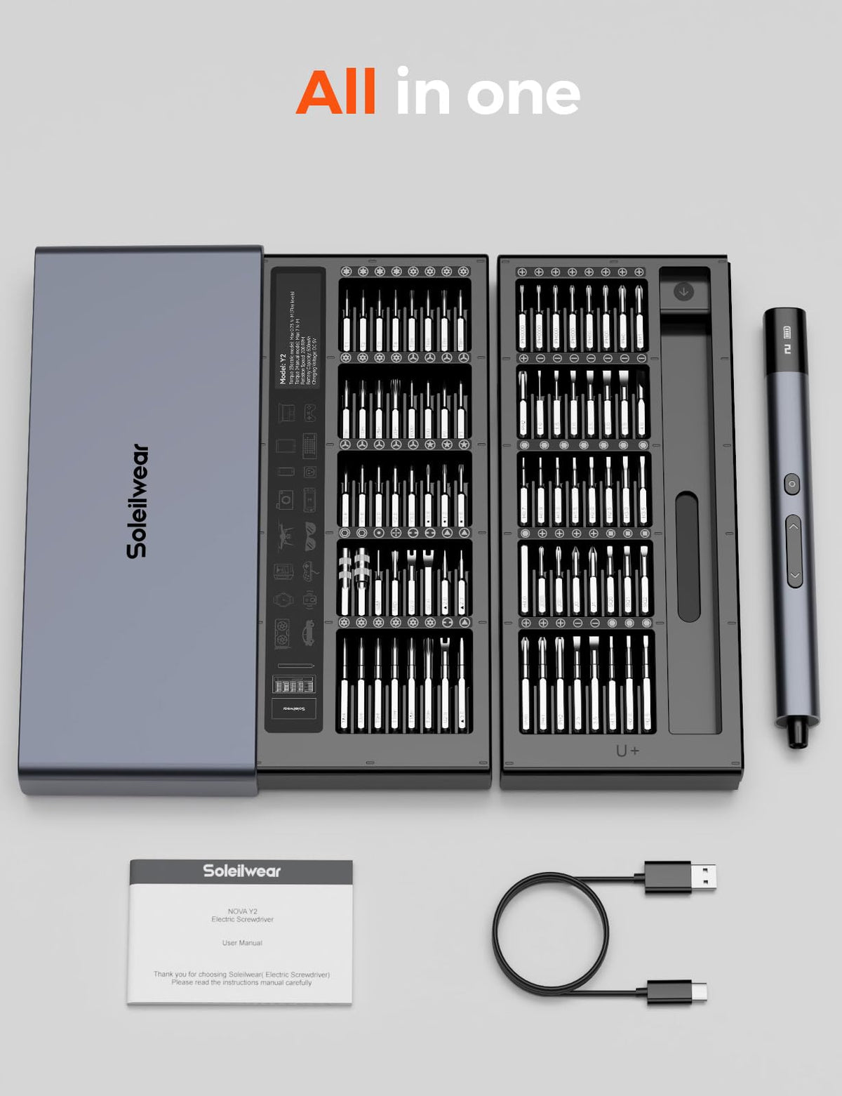 Soleilwear long lasting battery supports many screws per charge