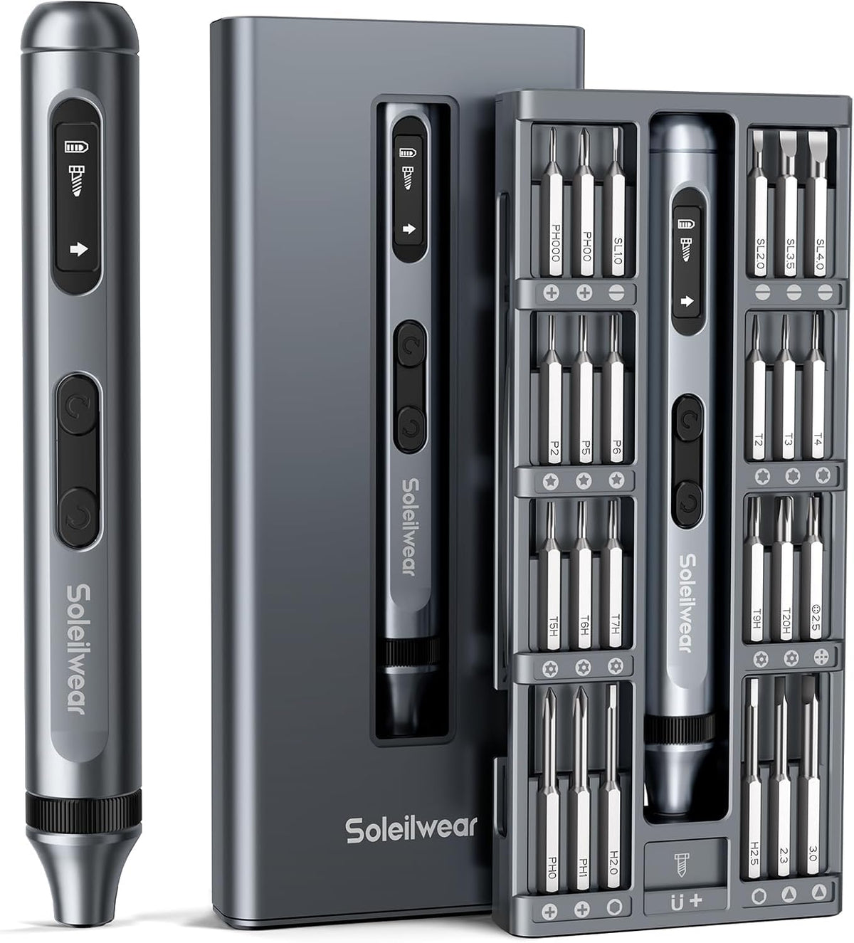 Soleilwear mini screwdriver case open for quick tool access