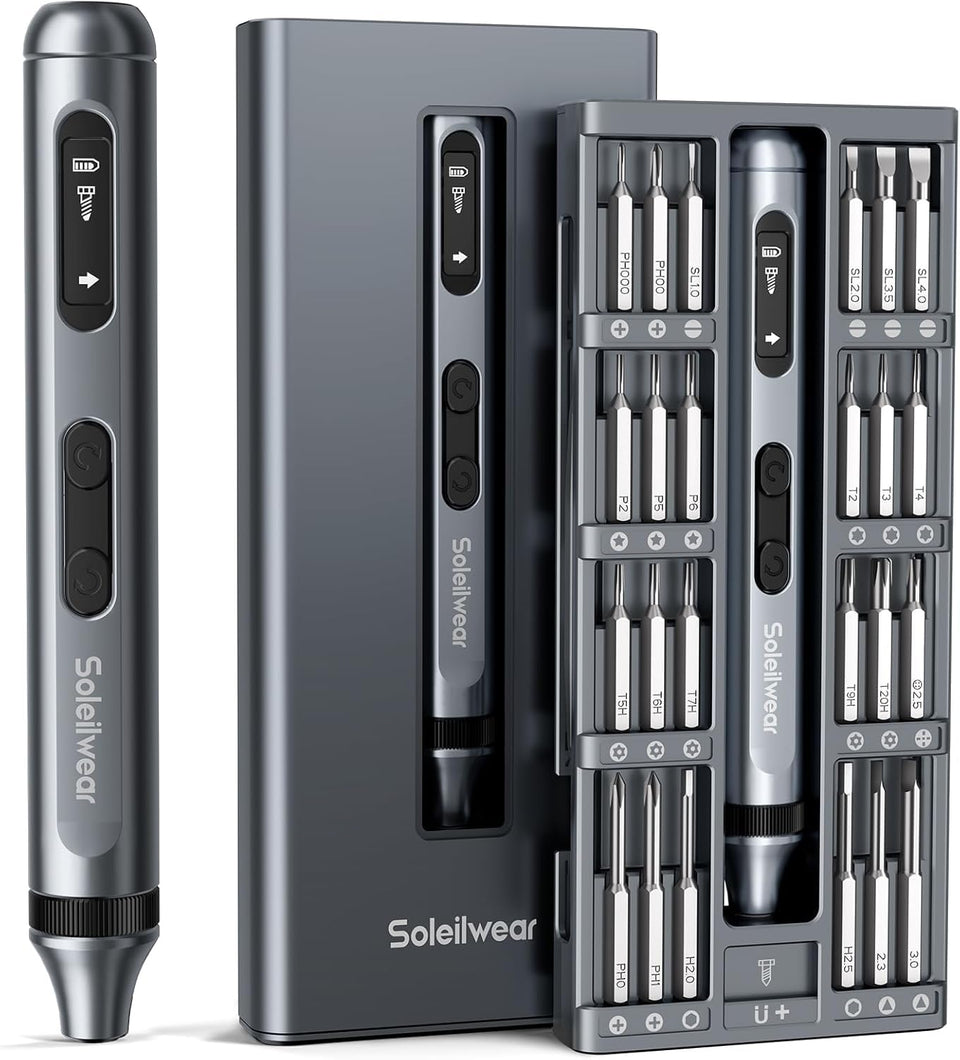 Soleilwear mini screwdriver case open for quick tool access