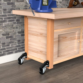 Solejazz casters feature top and bottom mounting holes for secure install