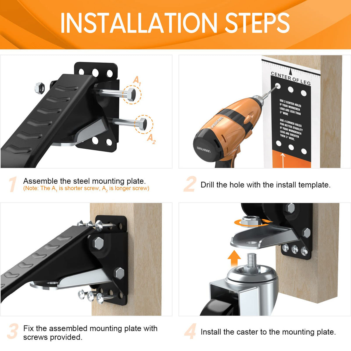 Solejazz polyurethane caster wheels protect floors and roll smoothly