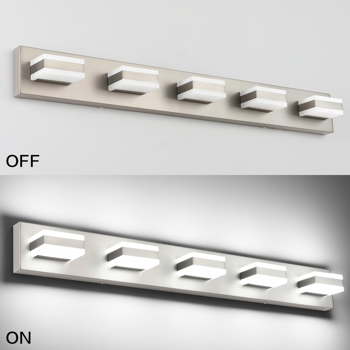 SOLFART modern vanity light brightens hallways and powder rooms with contemporary charm.