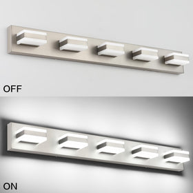 SOLFART modern vanity light brightens hallways and powder rooms with contemporary charm.