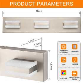 SOLFART energy-saving bathroom light, 80% lower consumption.