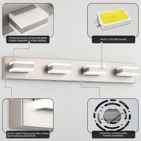 Dimming capability shown for adjustable brightness in different tasks.
