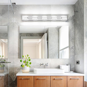SOLFART hardwired back plate ensures a clean installation on bathroom wall.