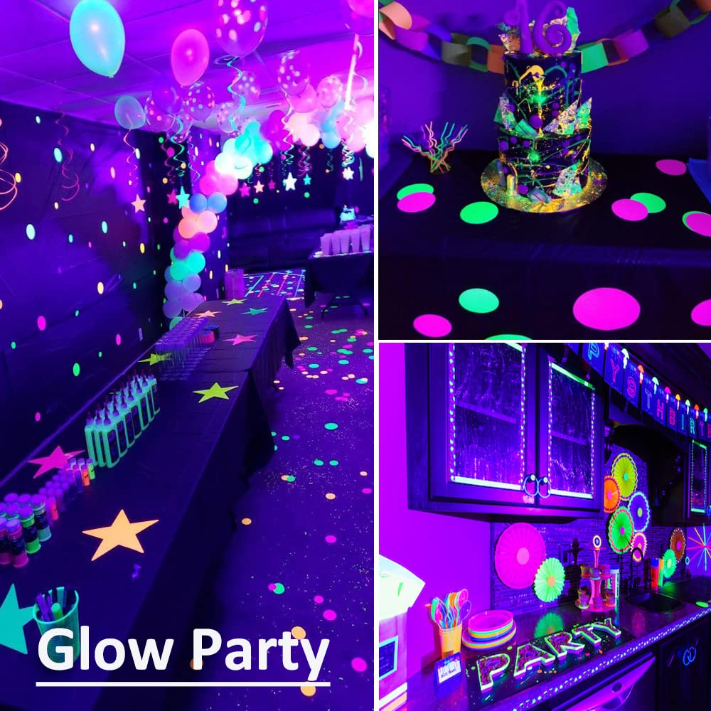 Solhice black light ideal for body paint and glow art projects