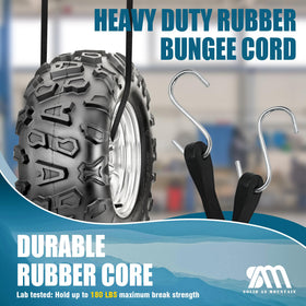 Solid As Mountain 41in bungee cords securing tall cargo.