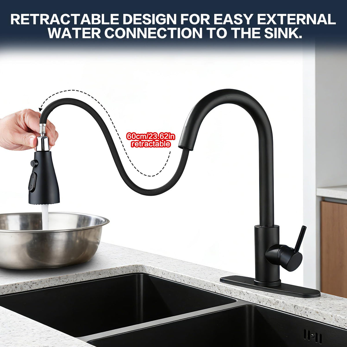SoliForge dual outlet hot and cold faucet for precise temperature control