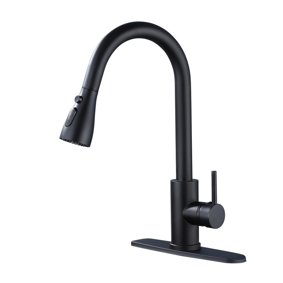 SoliForge kitchen faucet with pull-down sprayer for flexible cleaning reach