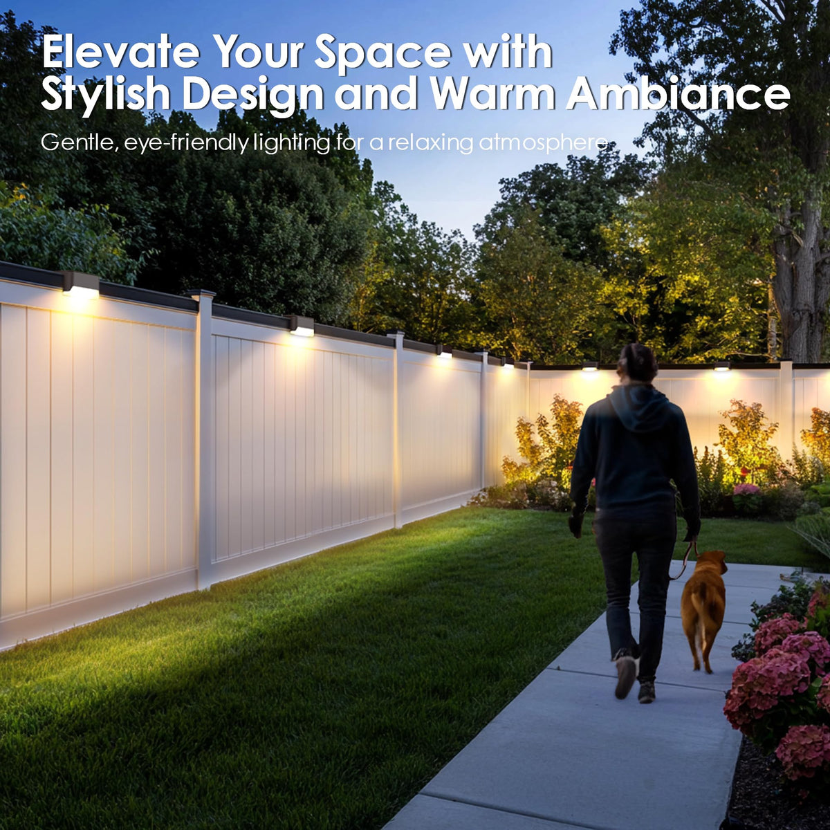 SOLPEX solar step lights offer bright, inviting illumination for outdoor steps.