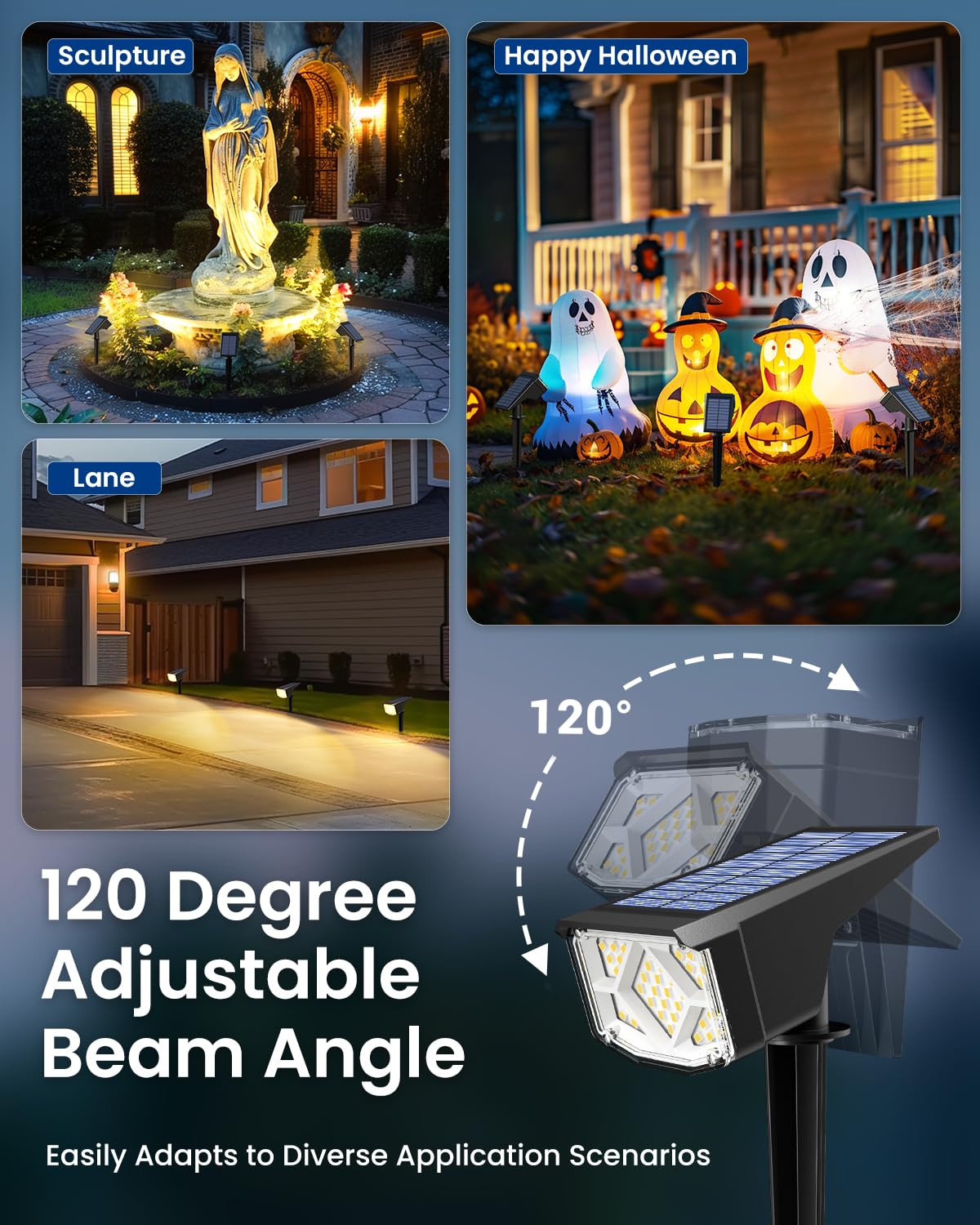 SOLPEX compact design 10-pack for flexible landscape lighting