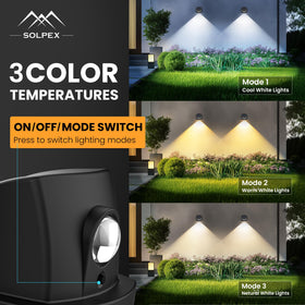 SOLPEX deck-lights-warm-cool provide mood lighting for any outdoor space.