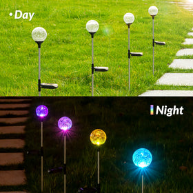 SOLPEX garden lights waterproof weatherproof in a flower bed