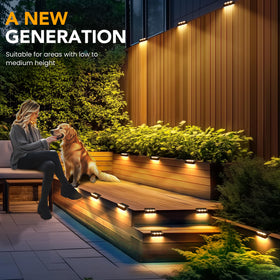 SOLPEX 16-pack outdoor lighting covers large patios and walkways