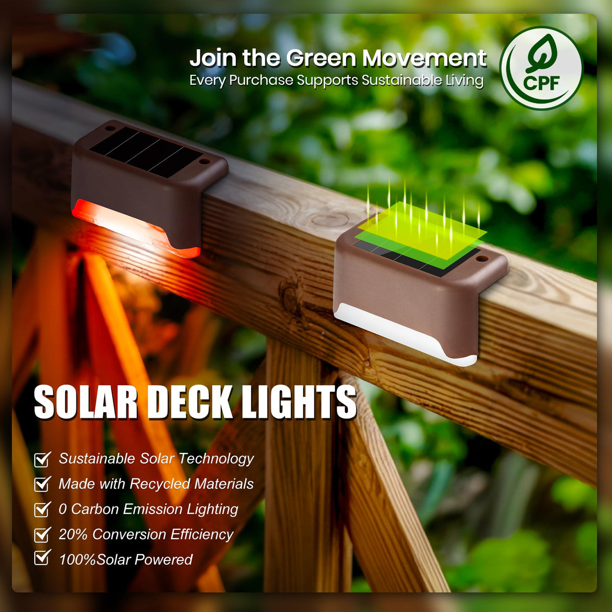 SOLPEX deck lights for fences and yards add ambient lighting and visibility.