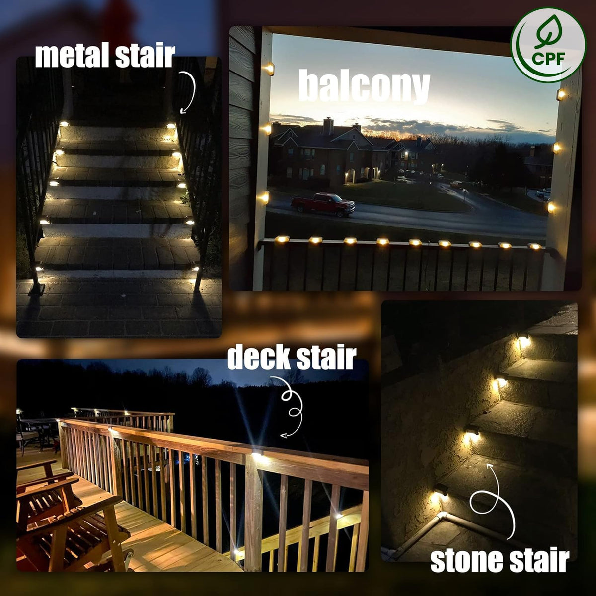 SOLPEX solar deck light features weatherproof ABS shell for all-weather use
