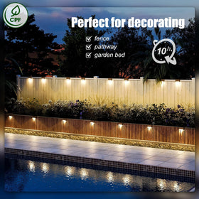 SOLPEX solar deck light highlights yard paths for easy nighttime navigation