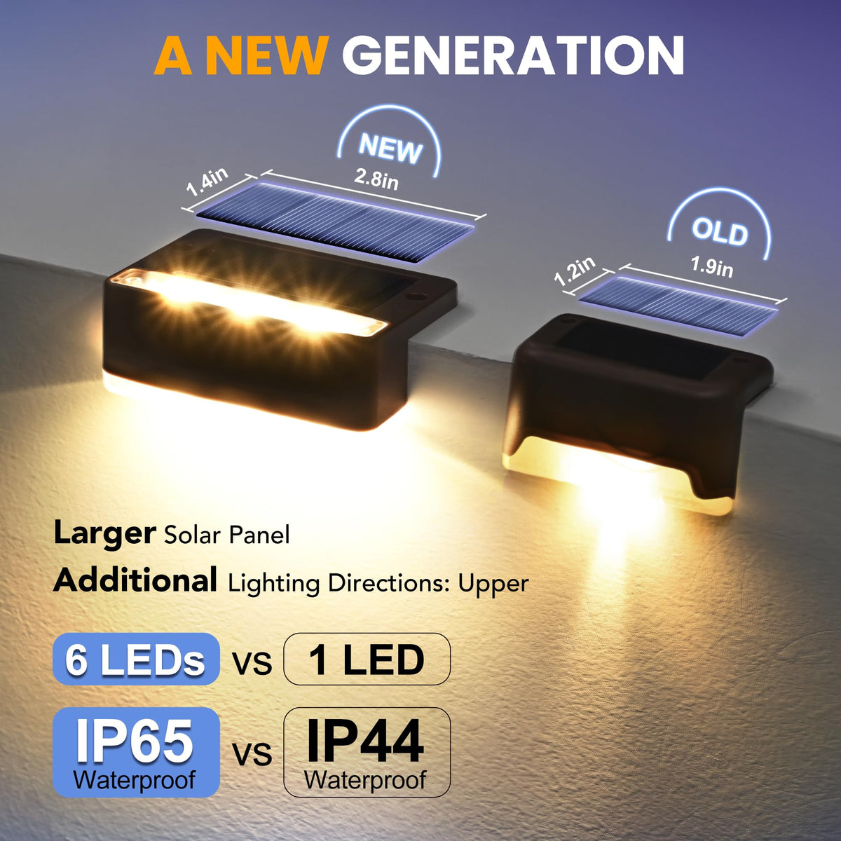SOLPEX deck lights IP65 waterproof for year-round outdoor use