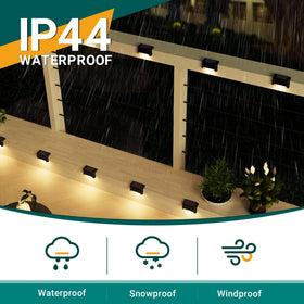 Solpex fence-light solar deck light outlines fences with reliable illumination.