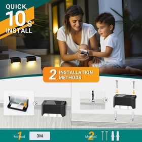 Solpex wall-light solar deck light mounts outdoors for subtle glow.