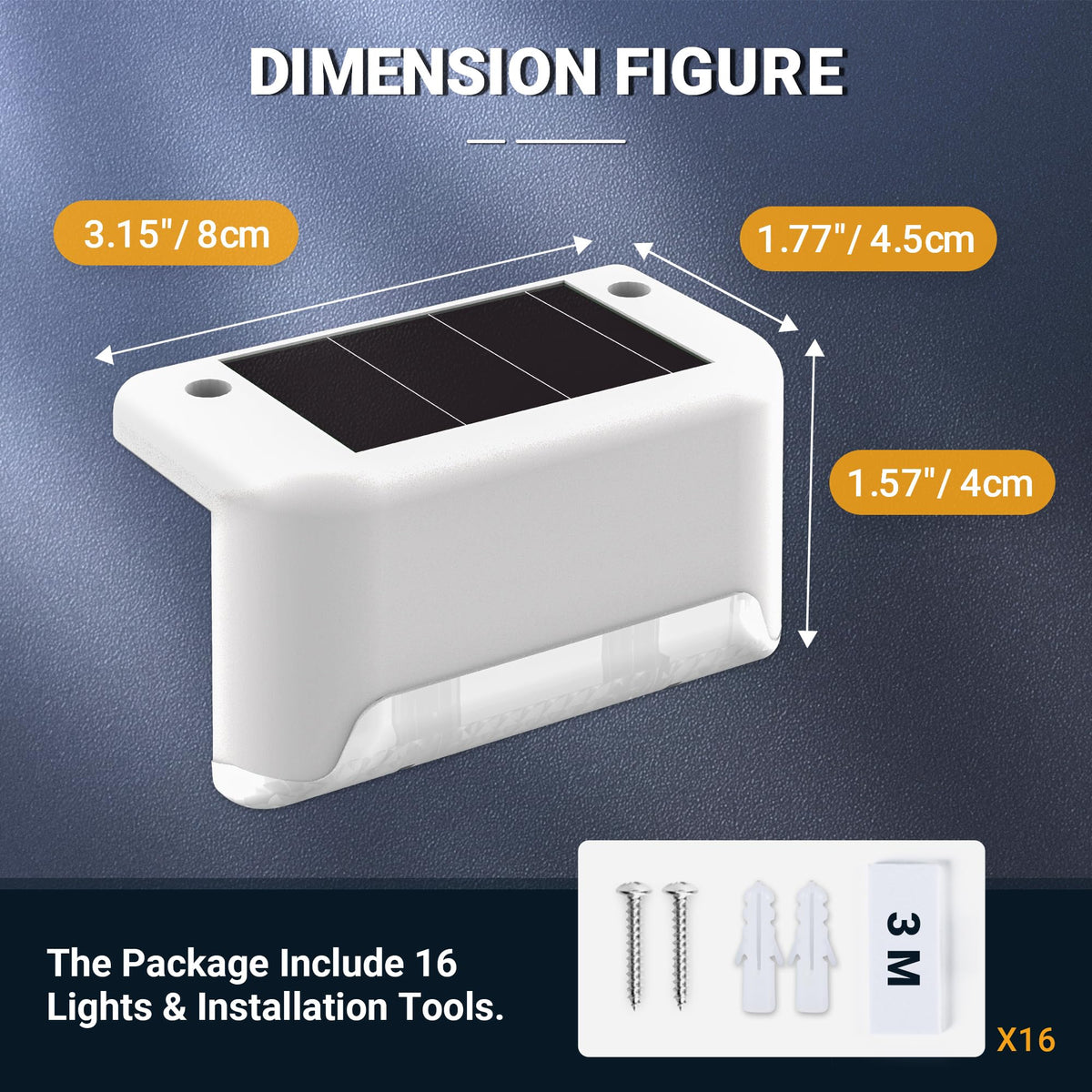 SOLPEX solar driveway light helps secure entry at night.
