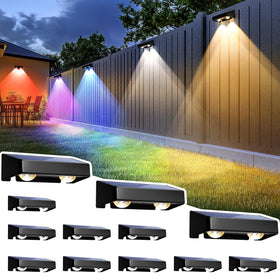 SOLPEX solar fence lights offer nine colors for versatile outdoor ambiance