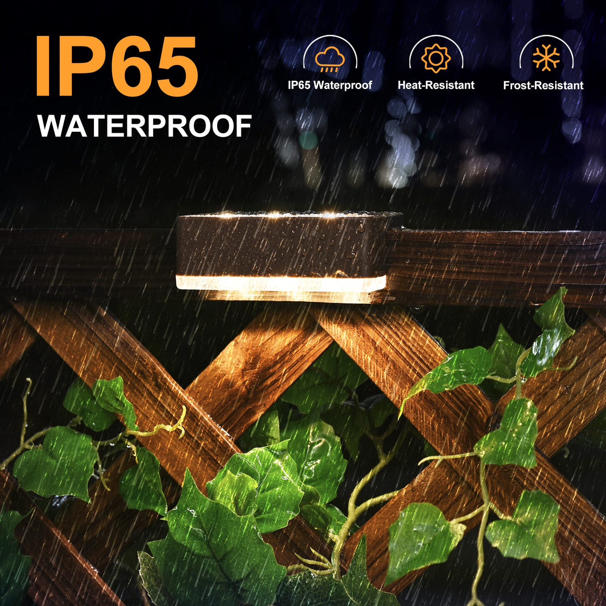 SOLPEX Solar Fence Lights suitable for fences, decks, and garden borders