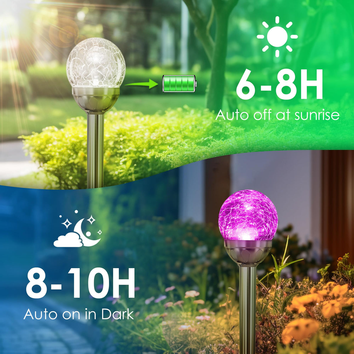 SOLPEX white-mode lights provide steady illumination for everyday outdoor spaces.