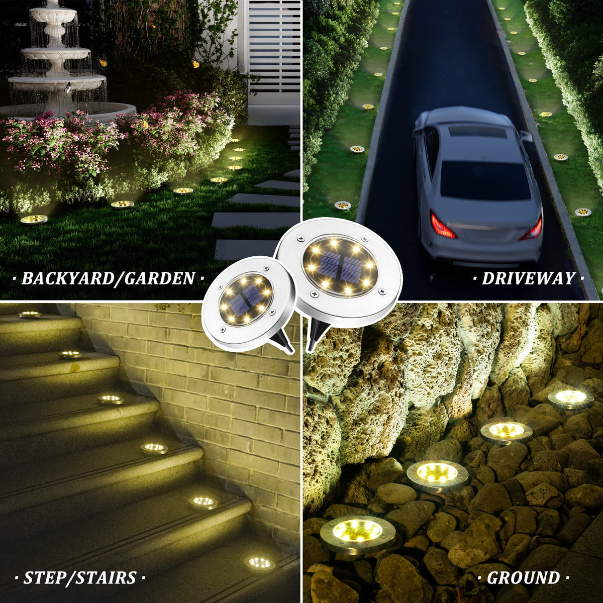 SOLPEX solar ground light pathway pack guides the path with subtle glow