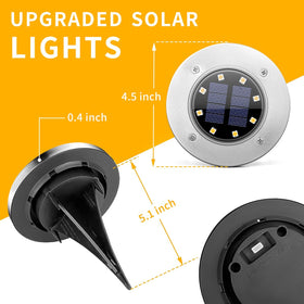 SOLPEX six-unit pack solar ground lights for easy lawn installation