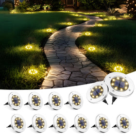SOLPEX solar ground light warm white pack illuminates walkways for a welcoming lawn edge