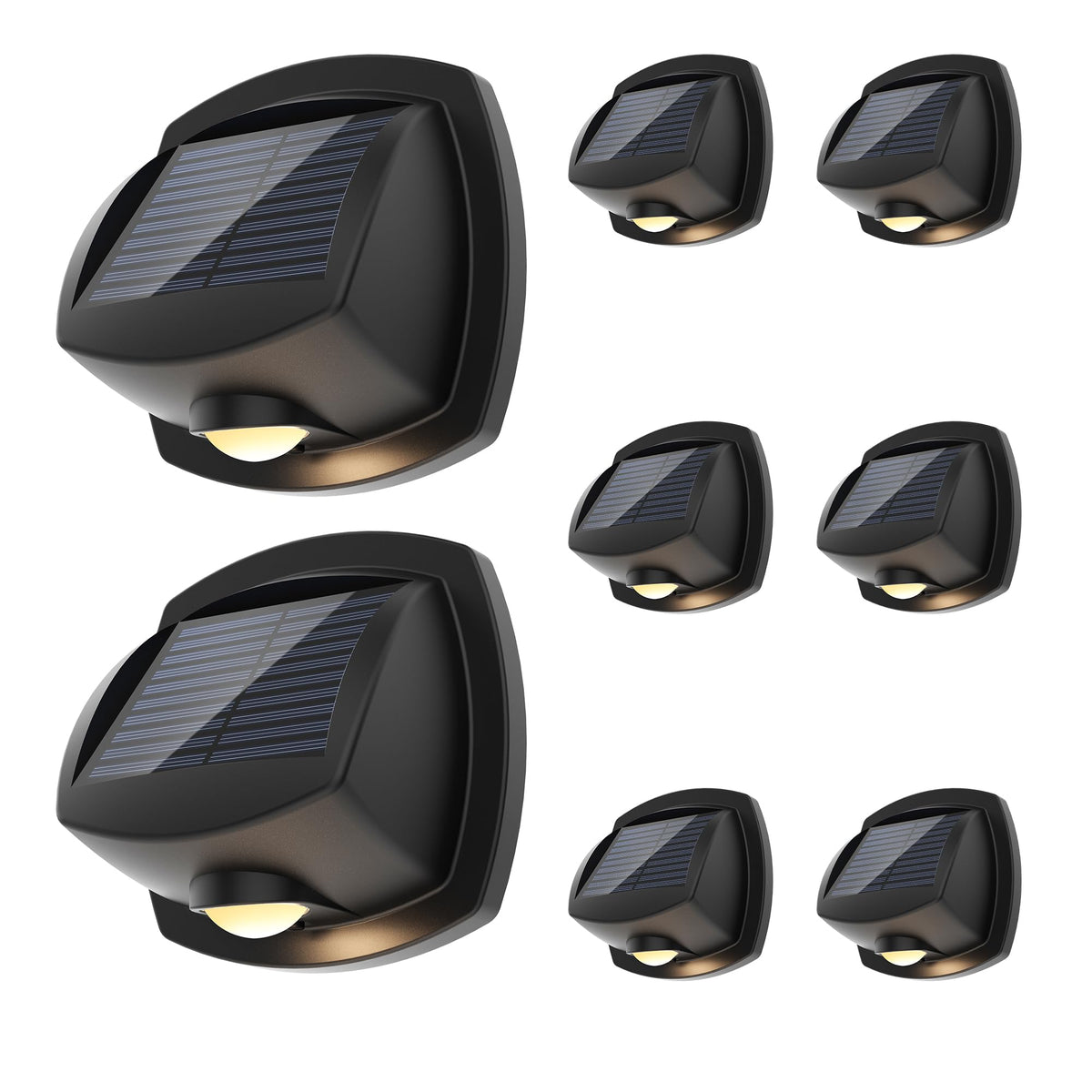 SOLPEX easy-installation solar lights mount with included screws or tape.