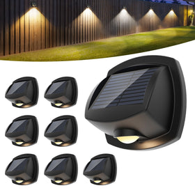SOLPEX eight-pack outdoor lights provide cohesive lighting across yard and garden.