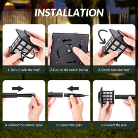 SOLPEX energy-saving solar path lights powering nighttime illumination