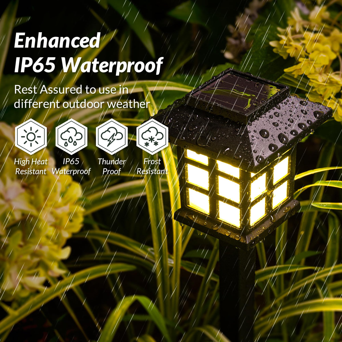 SOLPEX path lights decorate garden and walkway for enhanced ambiance