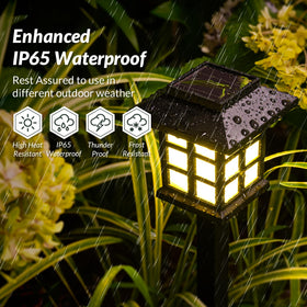 SOLPEX path lights decorate garden and walkway for enhanced ambiance