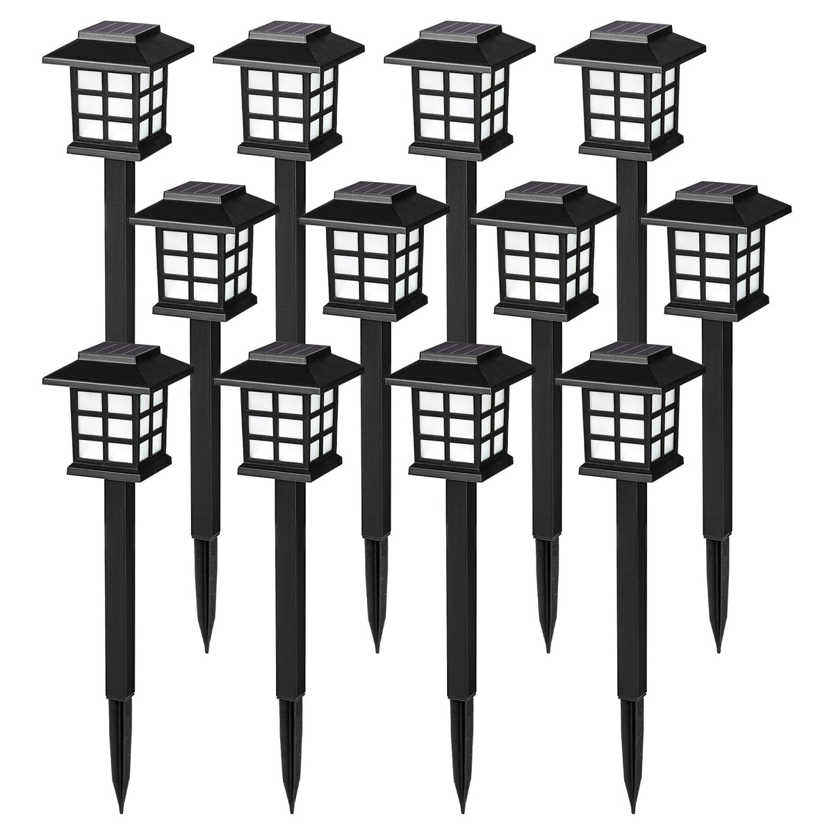 SOLPEX 12-pack packaging for outdoor path lighting