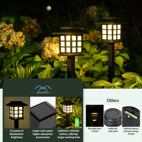 SOLPEX solar lights along driveway ready for installation