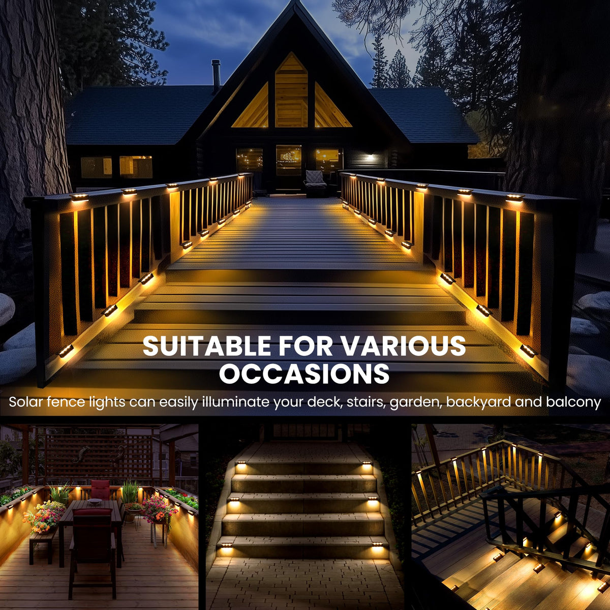 SOLPEX porch and garden lights create inviting pathways and entrances