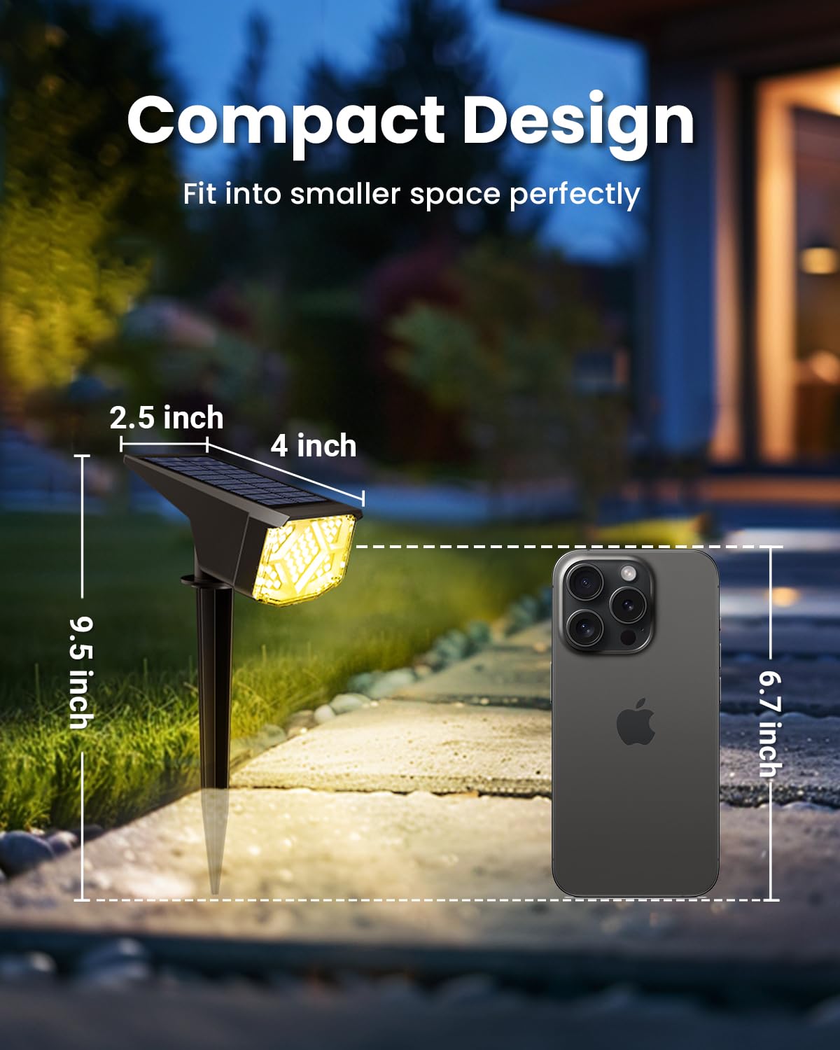 SOLPEX solar spot light mounted on a wall for outdoor lighting versatility
