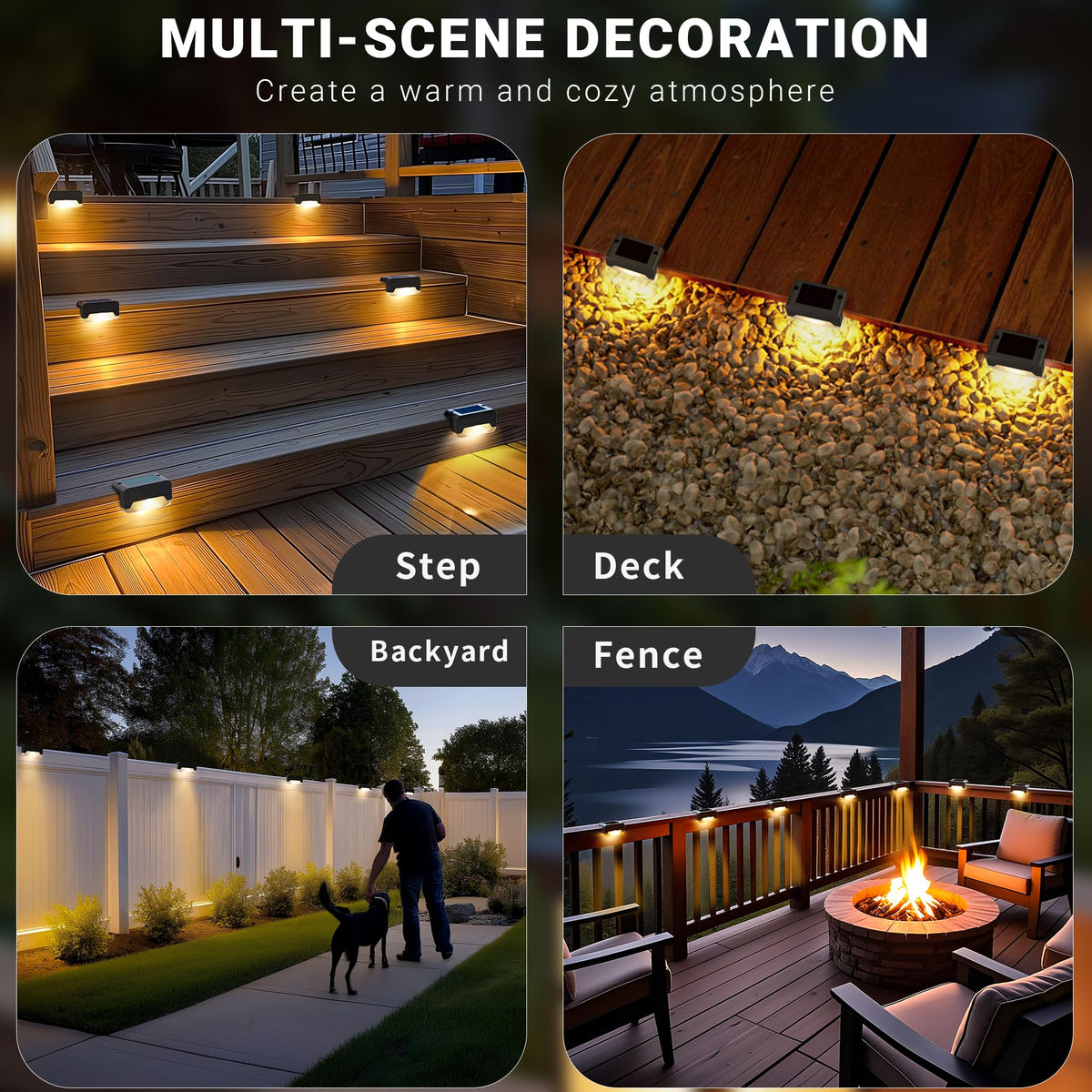 SOLPEX solar-step-light-stairs enhances night visibility at entry points.