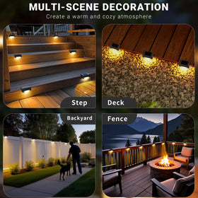 SOLPEX solar-step-light-stairs enhances night visibility at entry points.