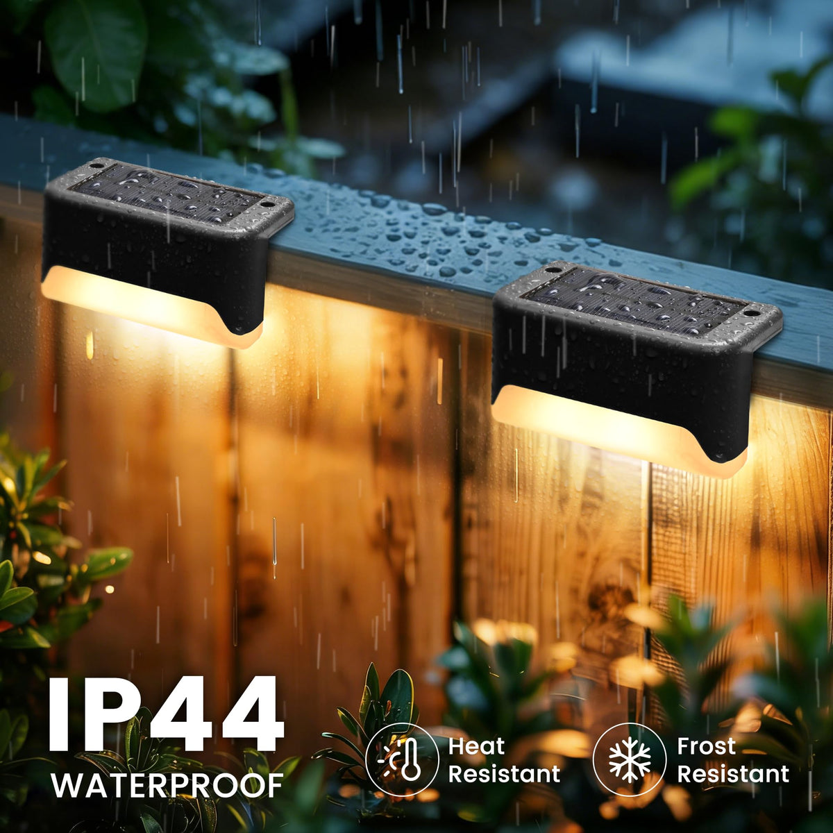 SOLPEX yard light withstands rain and wind for all-weather use.