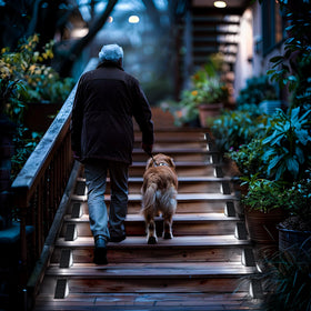 SOLPEX waterproof IP67 stair lights withstand rain and snow for year-round use