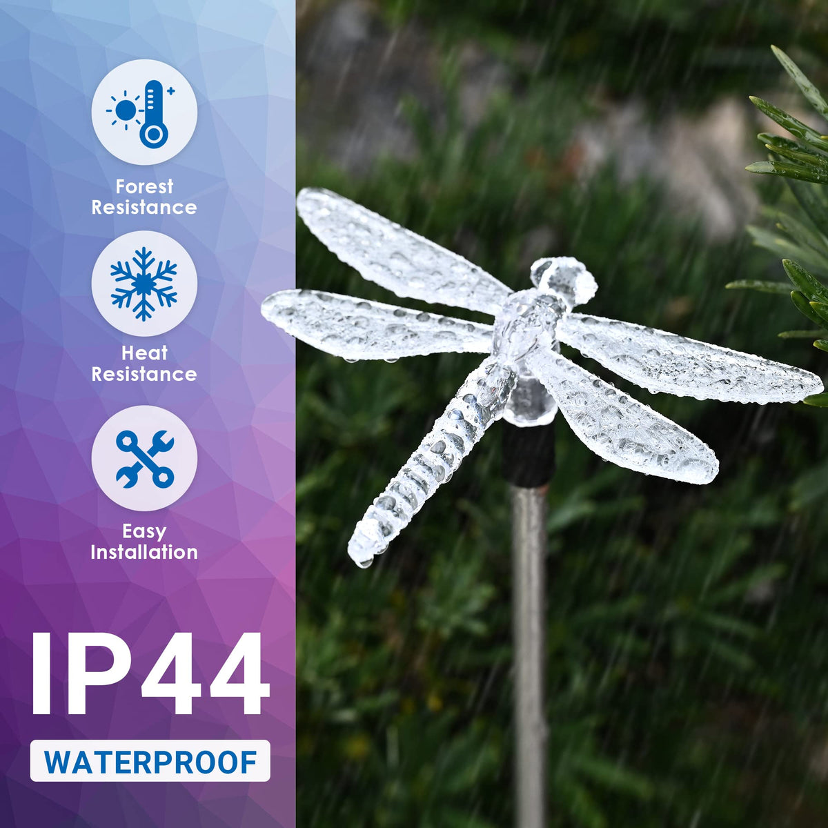 SOLPEX six-pack solar lights decorate pathways with vibrant illumination.