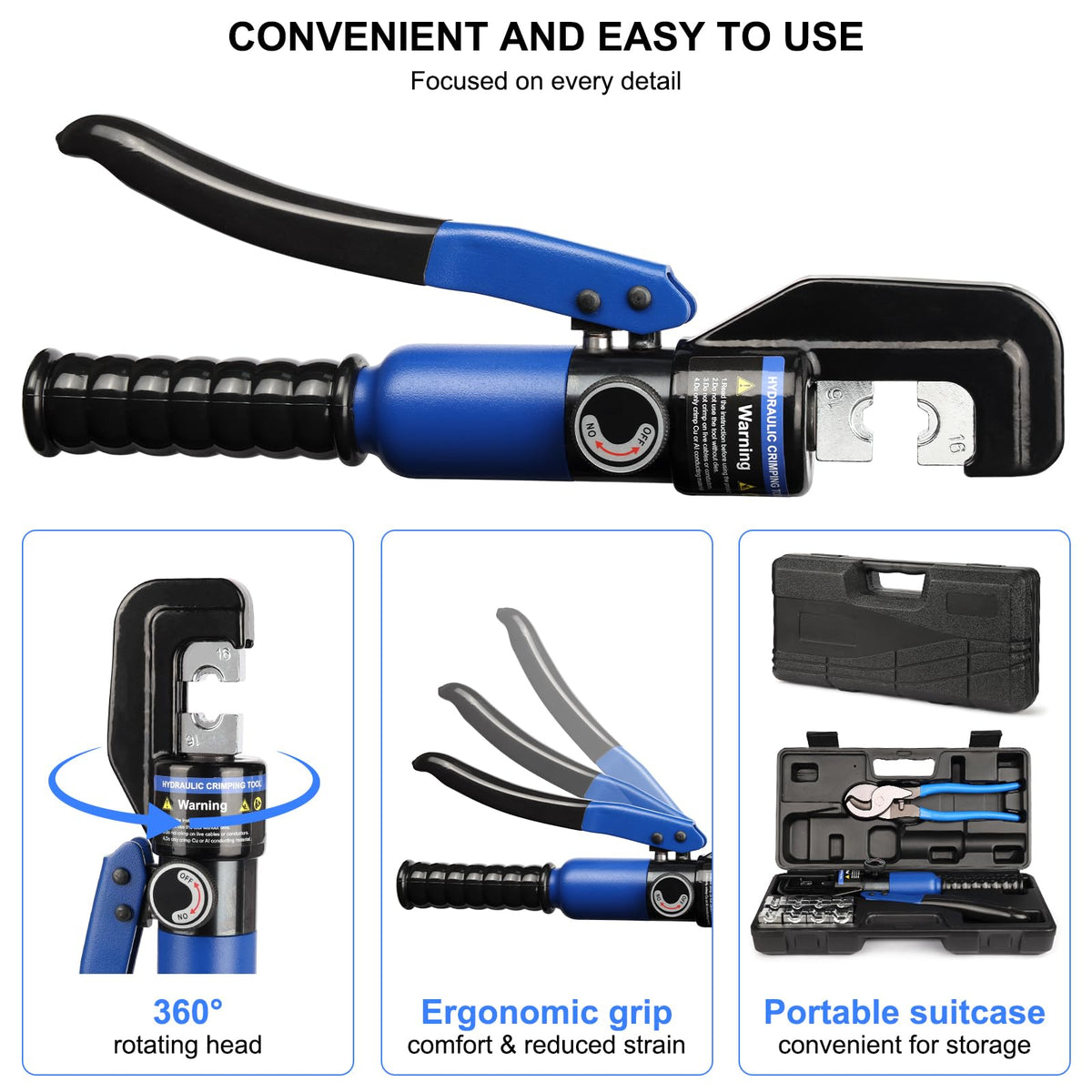 Solsop crimping tool in a tight workspace demonstrating flexibility.