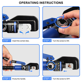Solsop heat-treated crimping head designed for durability in tough jobs.