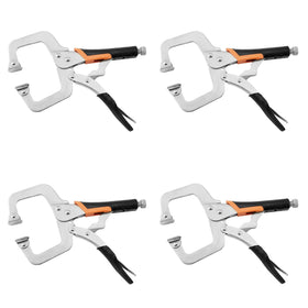 SOLUDE 6-inch clamp locking pliers with closed jaw for steady gripping in projects.