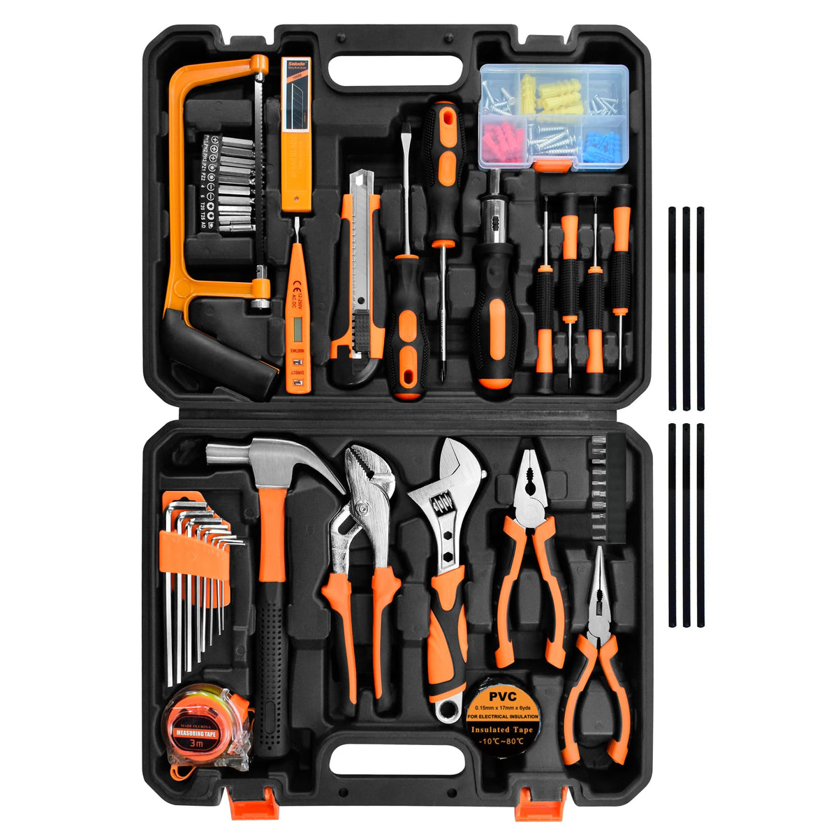 SOLUDE tool set carry case keeps tools organized for home repairs